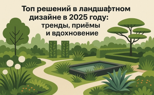 Топ решений в ландшафтном дизайне в 2025 году: тренды, приёмы и вдохновение